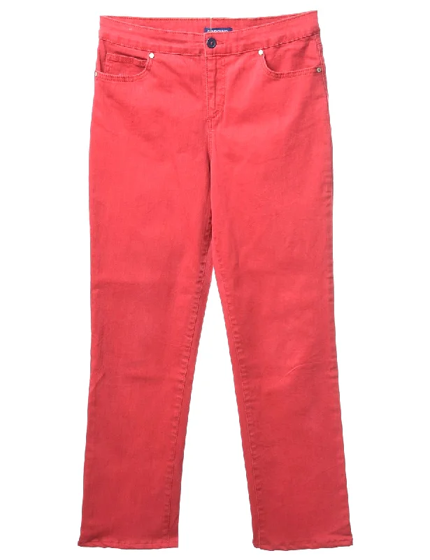 Reworked Straight Leg Cropped Jeans - W32