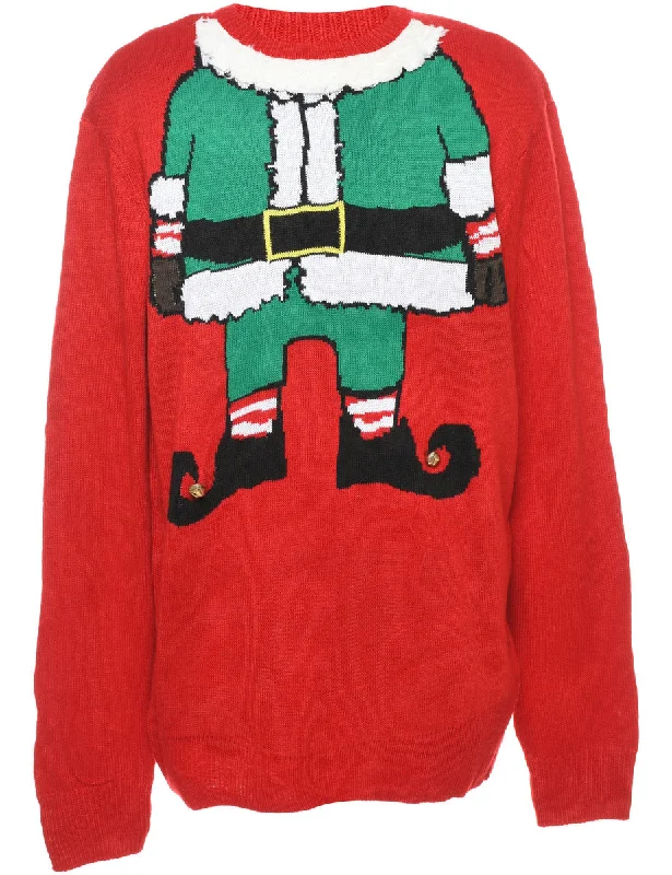 Santa Claus Christmas Jumper - L