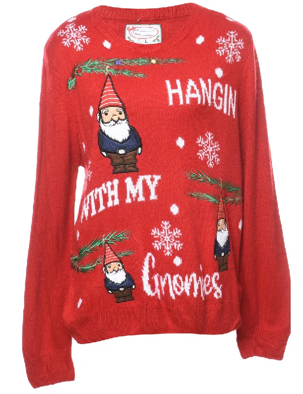 Santa Claus Christmas Jumper - L