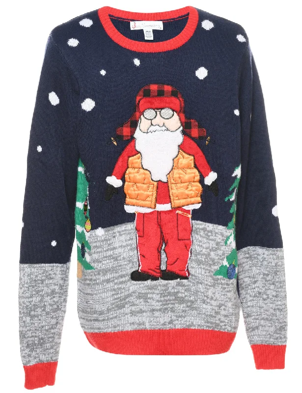 Santa Claus Christmas Jumper - M