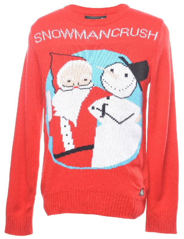 Santa Claus  Christmas Jumper - M