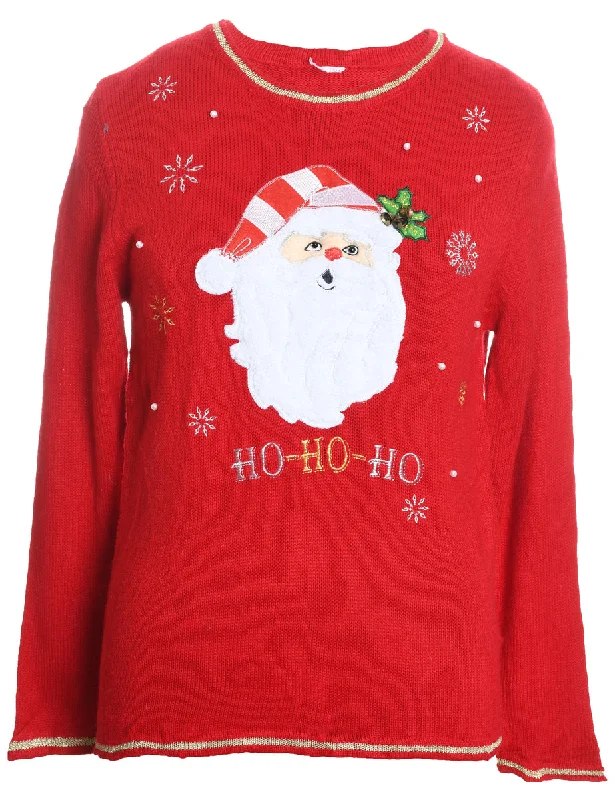 Santa Claus Christmas Jumper - M