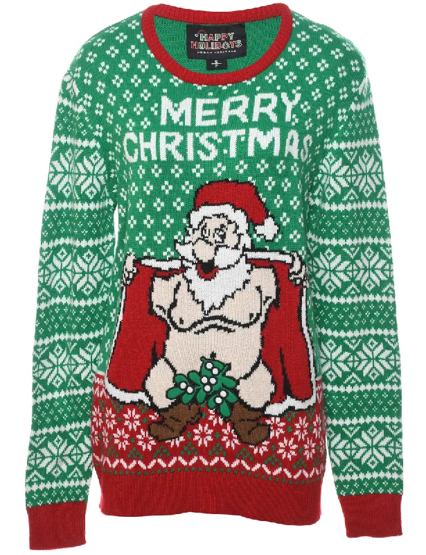 Santa Claus Christmas Jumper - S