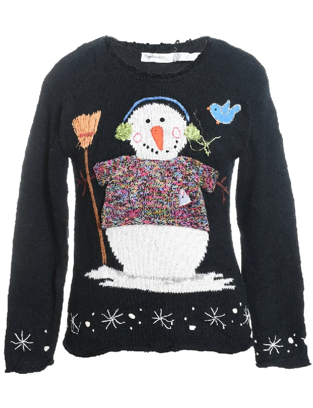 Snowman Christmas Jumper - M