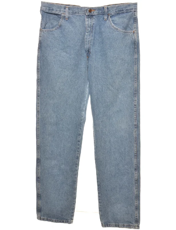 Stone Wash Tapered Jeans - W38 L34