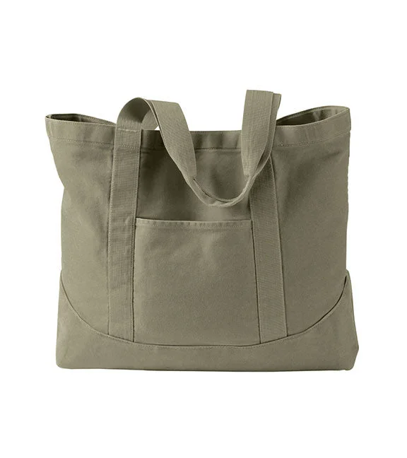 1904 - Authentic Pigment Pigment-Dyed Large Canvas Tote Bag | Khaki Green