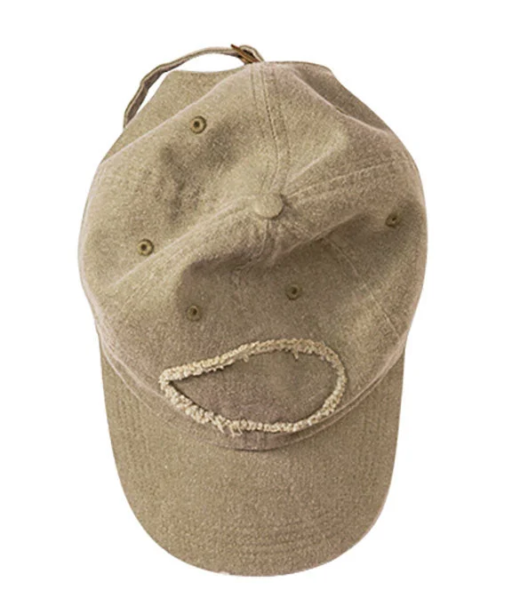 1917 - Authentic Pigment Pigment-Dyed Raw-Edge Patch Baseball Cap | Khaki