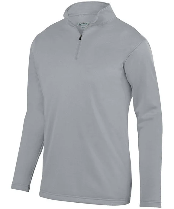 AG5507 - Augusta Sportswear Adult Wicking Fleece Quarter-Zip Pullover | Athletic Grey