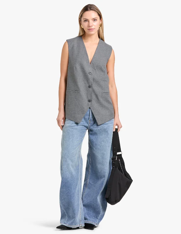 Saleni Vest - Grey Mel