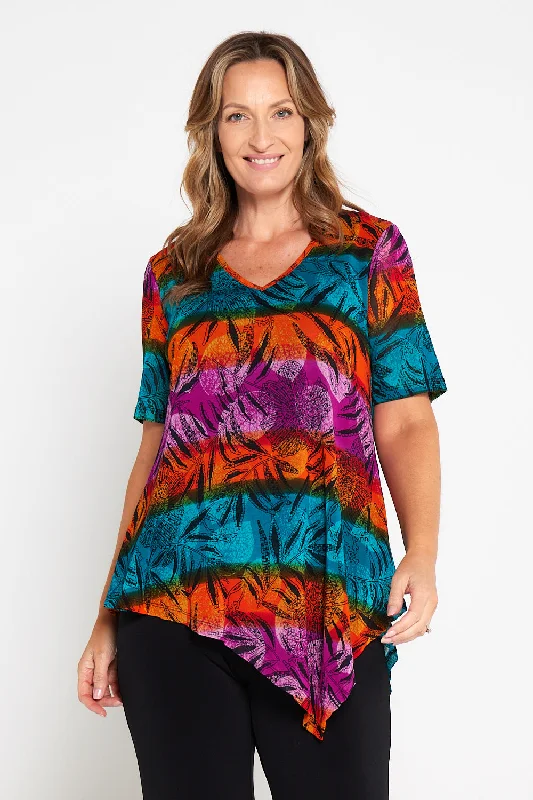 Jupiter Mesh Top - Bold Botanical