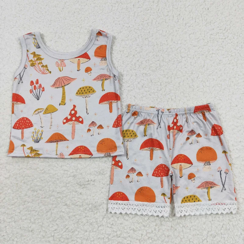 CamisoleRubygirls mushroom camis shorts sets GSSO0346