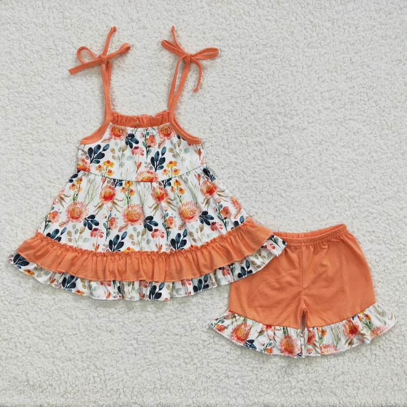 CamisoleDragongirls orange floral camis outfits GSSO0194