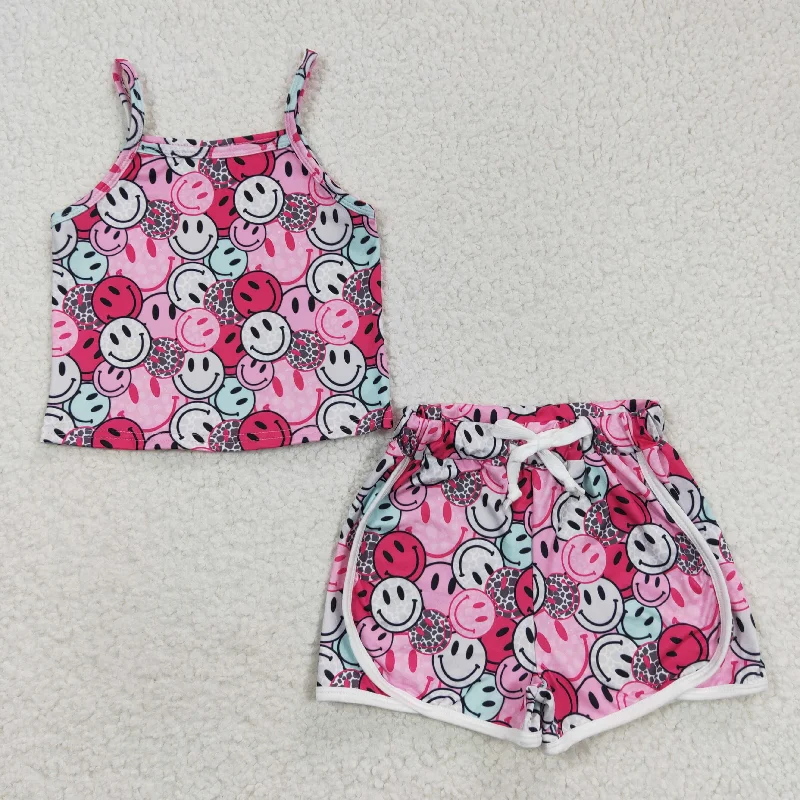 CamisoleEmeraldsmile face camis shorts 3pieces sets GSSO0340