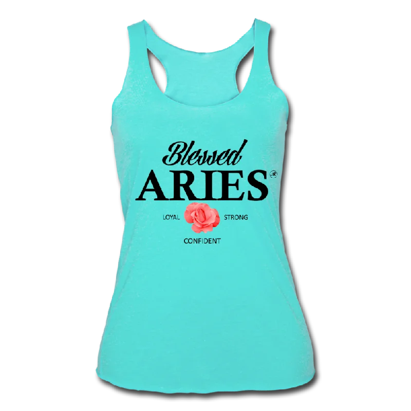 Blessed Aries Women’s Racerback Tank Top