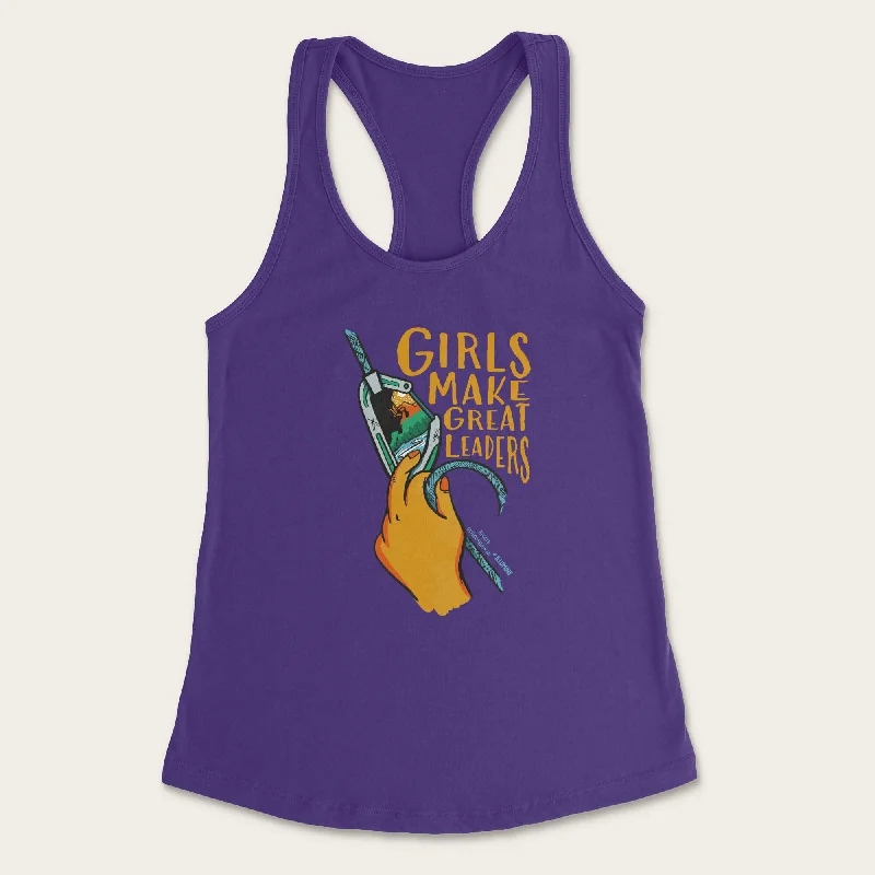 Great Leaders - Rugged Outdoorswoman X Illumine Ladies Tank - Team Purple