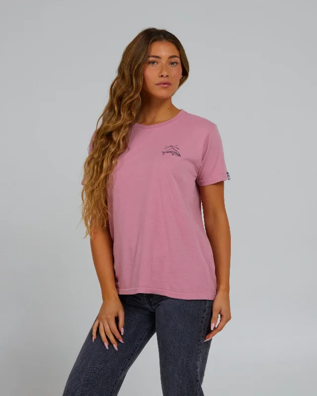 Love Bite Boyfriend S/S Tee - Warm Liliac